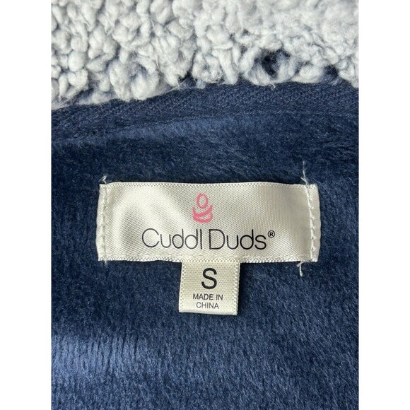 Cuddl Duds Jacket Small Full Zip Soft Blue Women’s Long Pockets LRC7-2 - Picture 6 of 9